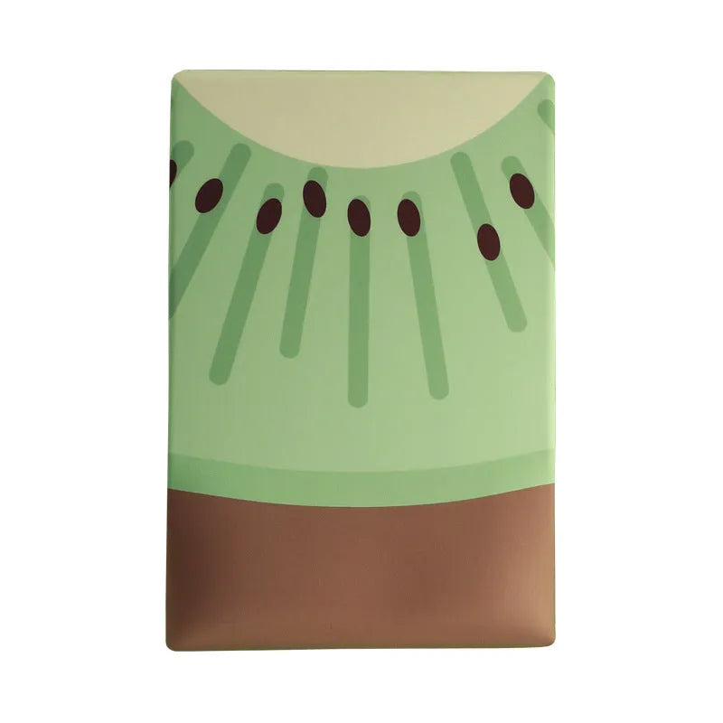A soft gel-filled wrist mouse pad with a cute printed design on a cloth surface.