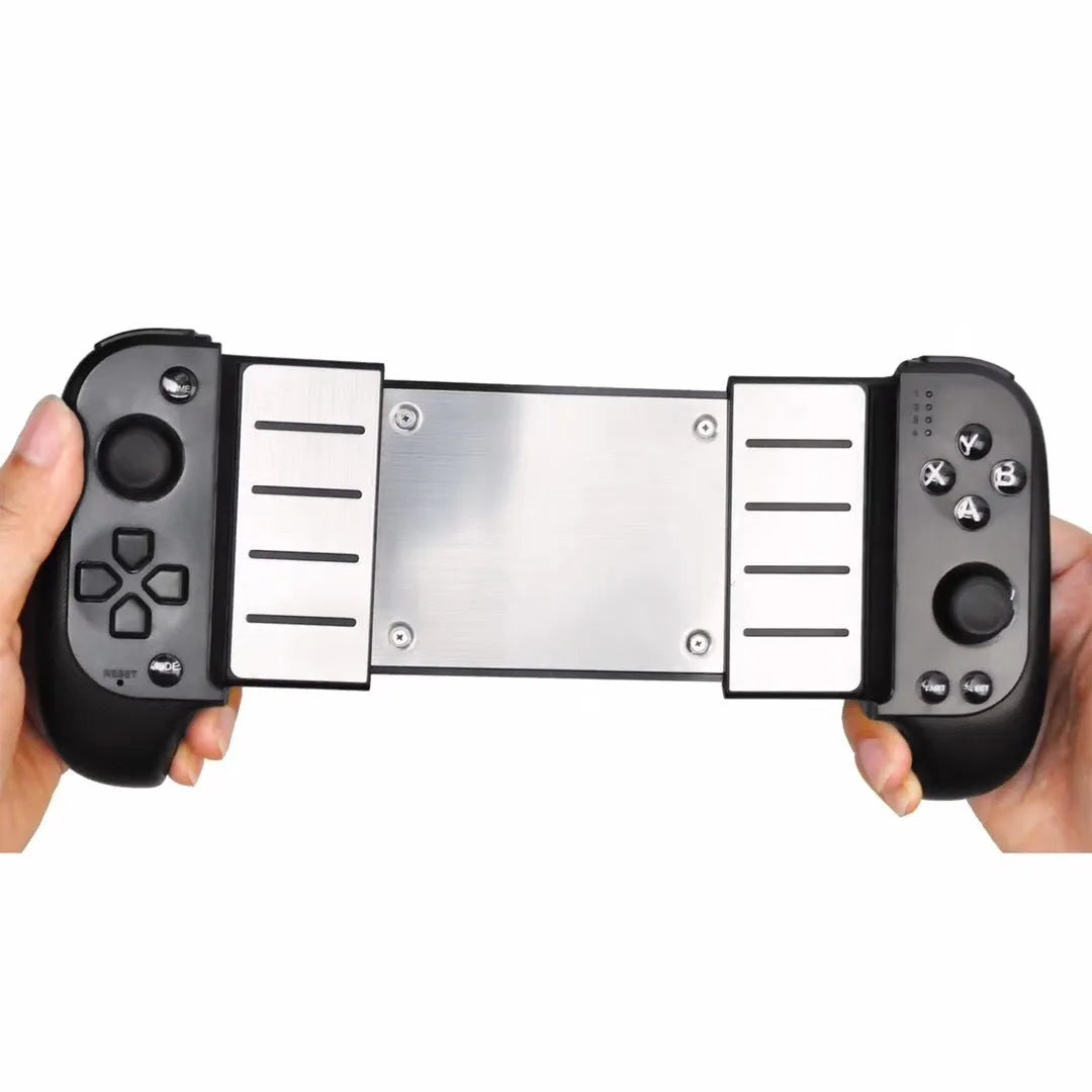 Wireless Bluetooth telescopic game handle for mobile phones in black or red blue colour