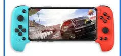 Wireless Bluetooth telescopic game handle for mobile phones in black or red blue colour