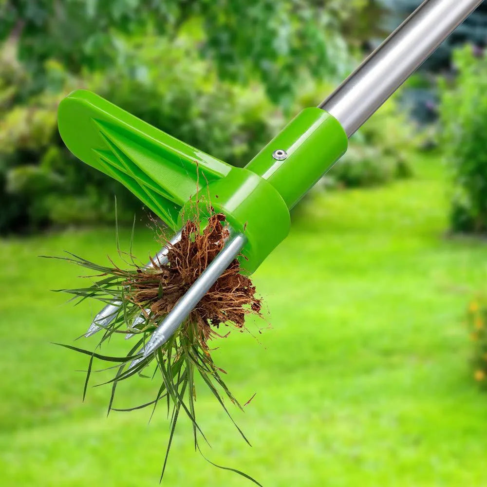 Creative manual weeding and digging artifact with aluminium tube and ABS PP handle, 50x22.5x5cm, for garden weed removal