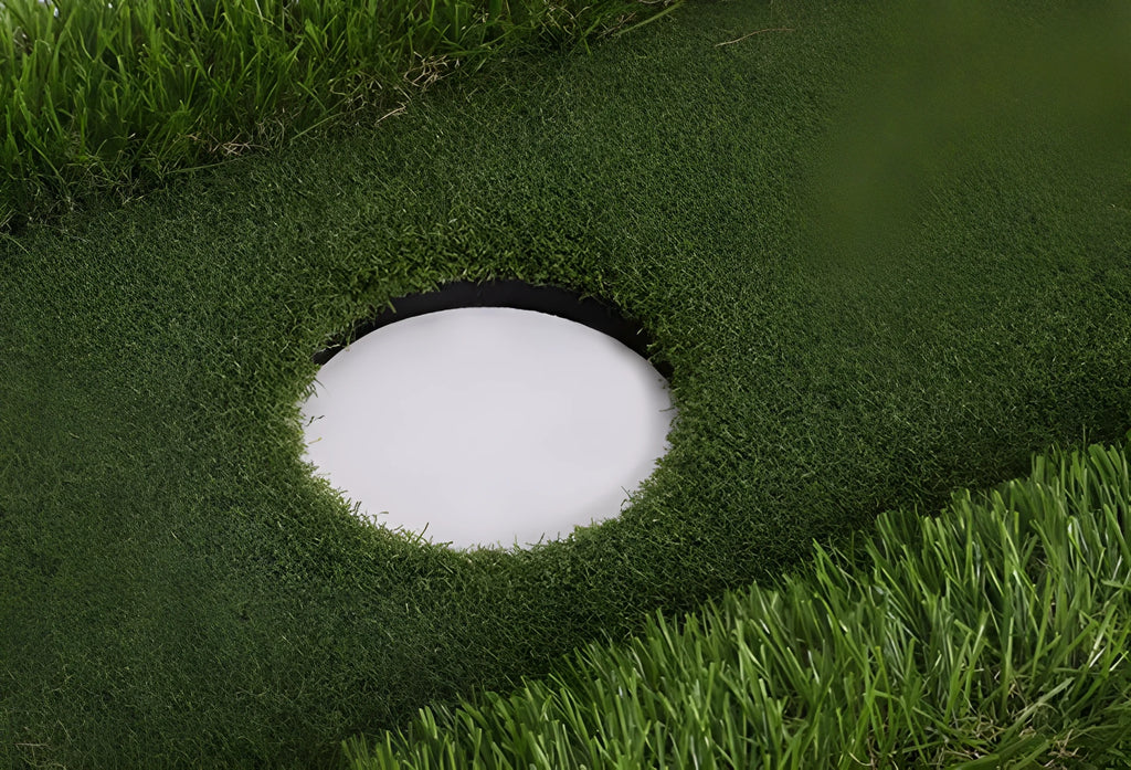 Green PP grass water training mat for golf practice with high elastic EVA core