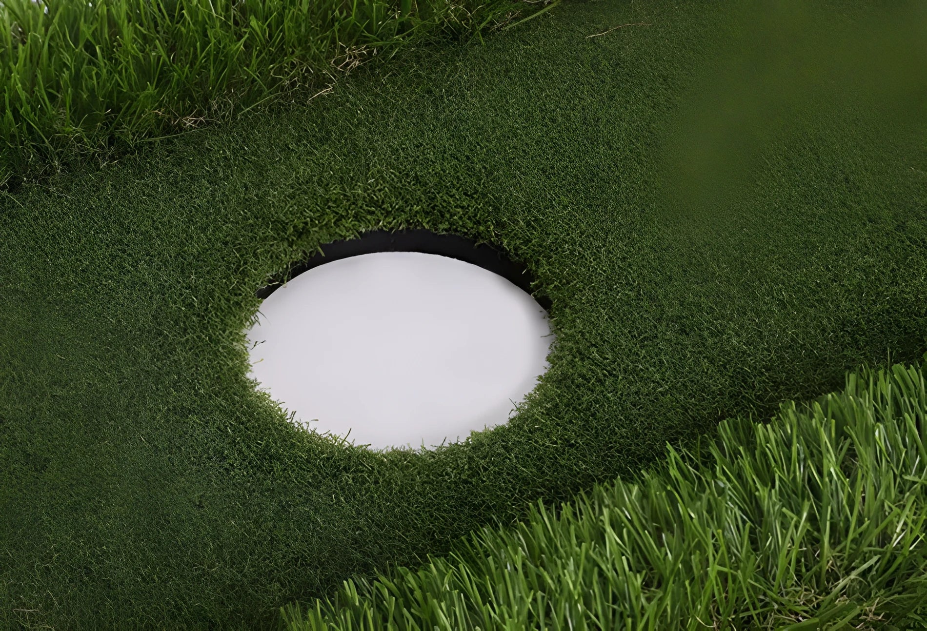 Green PP grass water training mat for golf practice with high elastic EVA core
