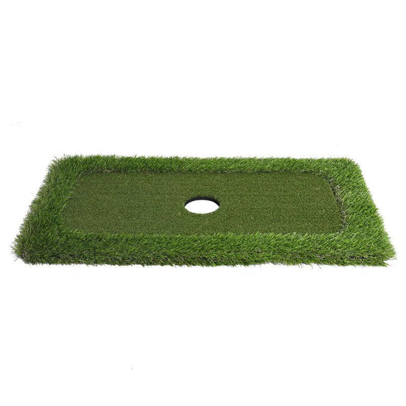 Green PP grass water training mat for golf practice with high elastic EVA core