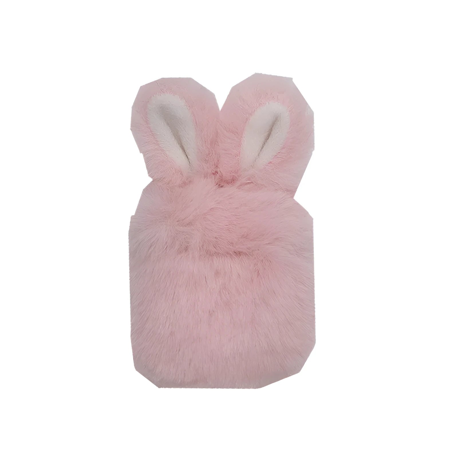 Pink rabbit ear silicone cover on Apple AirPods wireless headphones