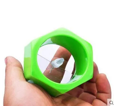Yellow spiral knife vegetable cutter with 8cm diameter for cucumber slicing