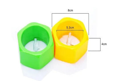 Yellow spiral knife vegetable cutter with 8cm diameter for cucumber slicing