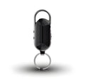 Black zinc alloy voice control recorder with one-key recording button and USB 2.0 port