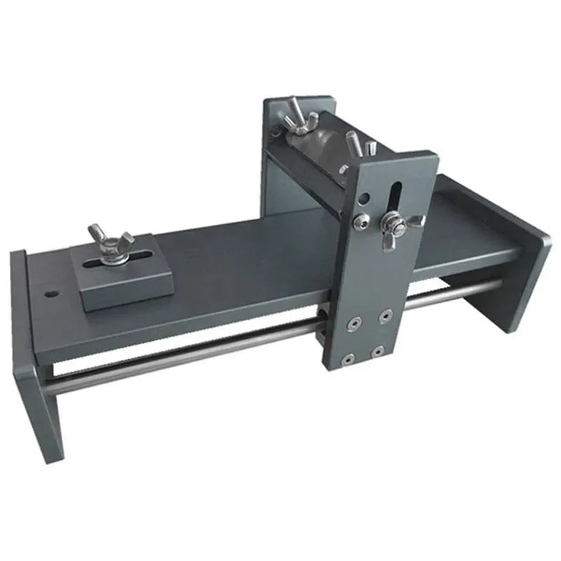 Fixed angle sharpening tool for woodworking chisels and planers on a workshop bench