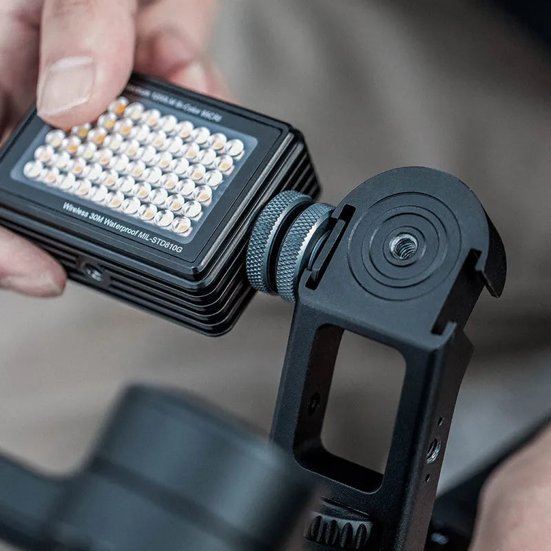 PGYTECH aluminium phone mounting bracket for DJI Ronin gimbals with accessory mounting points