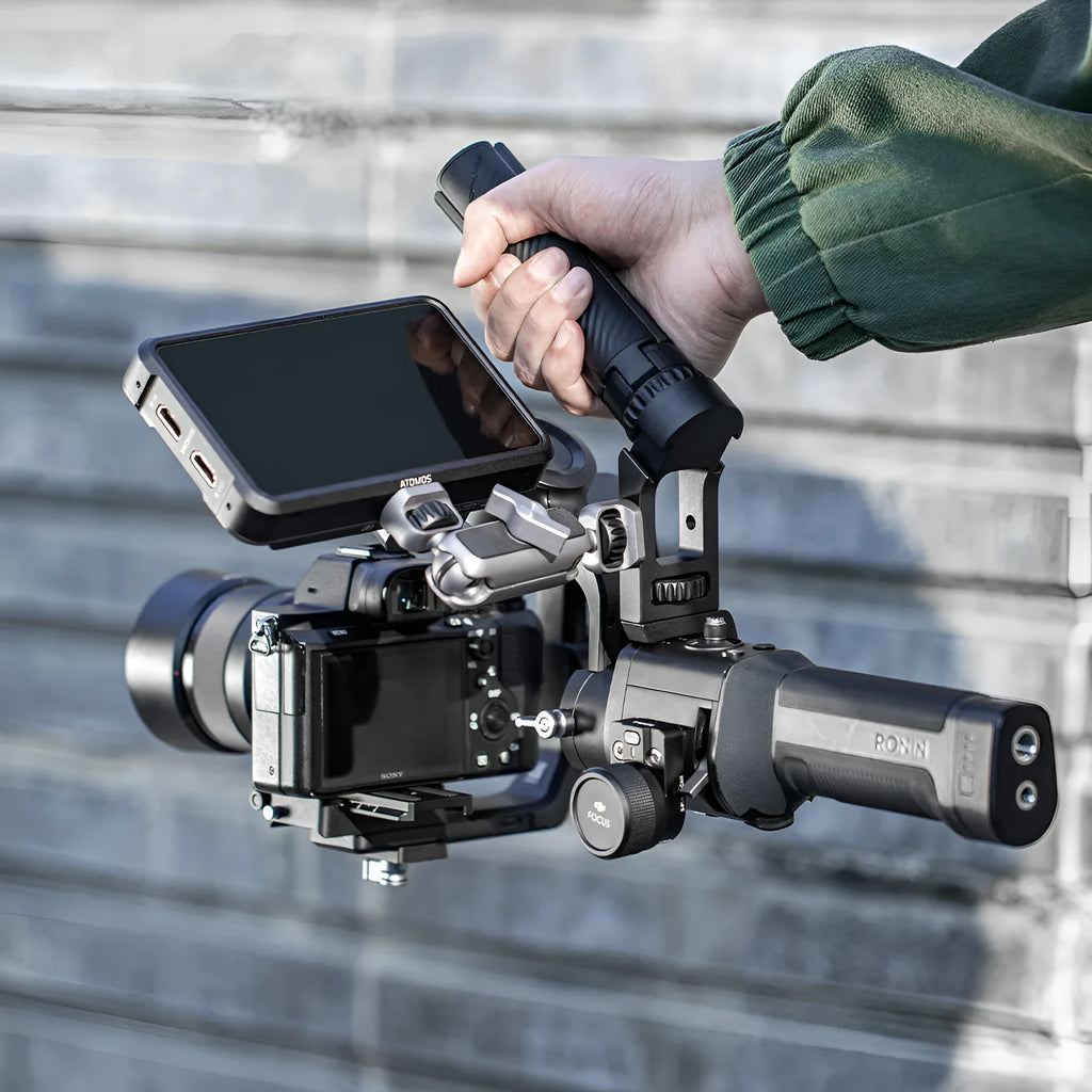 PGYTECH aluminium phone mounting bracket for DJI Ronin gimbals with accessory mounting points