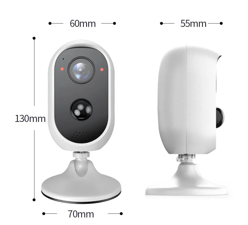 Outdoor battery surveillance camera dome style 1080P night vision PIR sensor waterproof