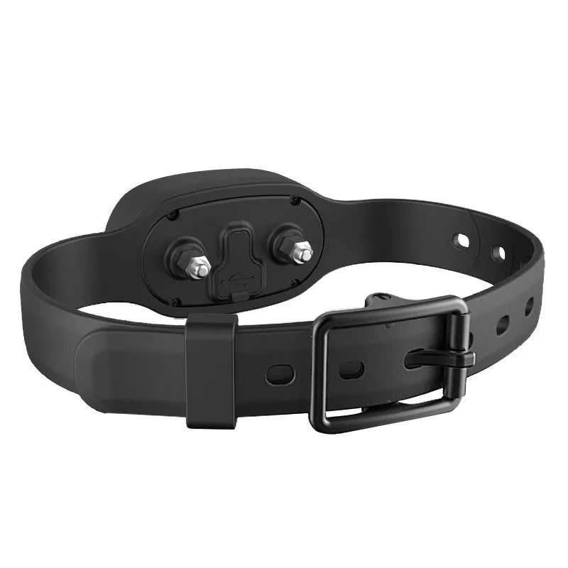 Waterproof rechargeable remote dog training collar with shock, vibration, and beep modes in black or orange