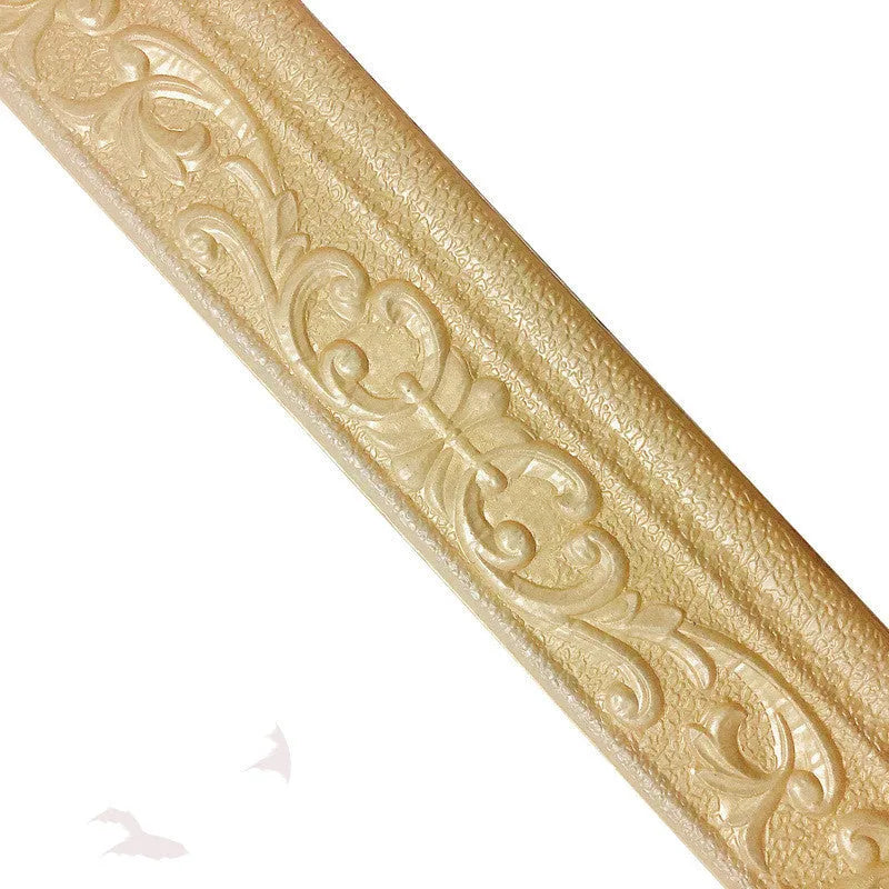 Self-adhesive decorative skirting line border with a modern grid pattern in a medium size.