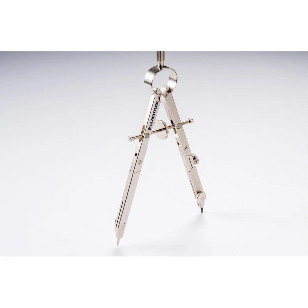 STAEDTLER 551 01 steel car compass with telescopic rod extended.