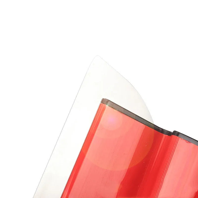 40 cm long grey and red leveling scraper tool for wall putty and wallpaper work