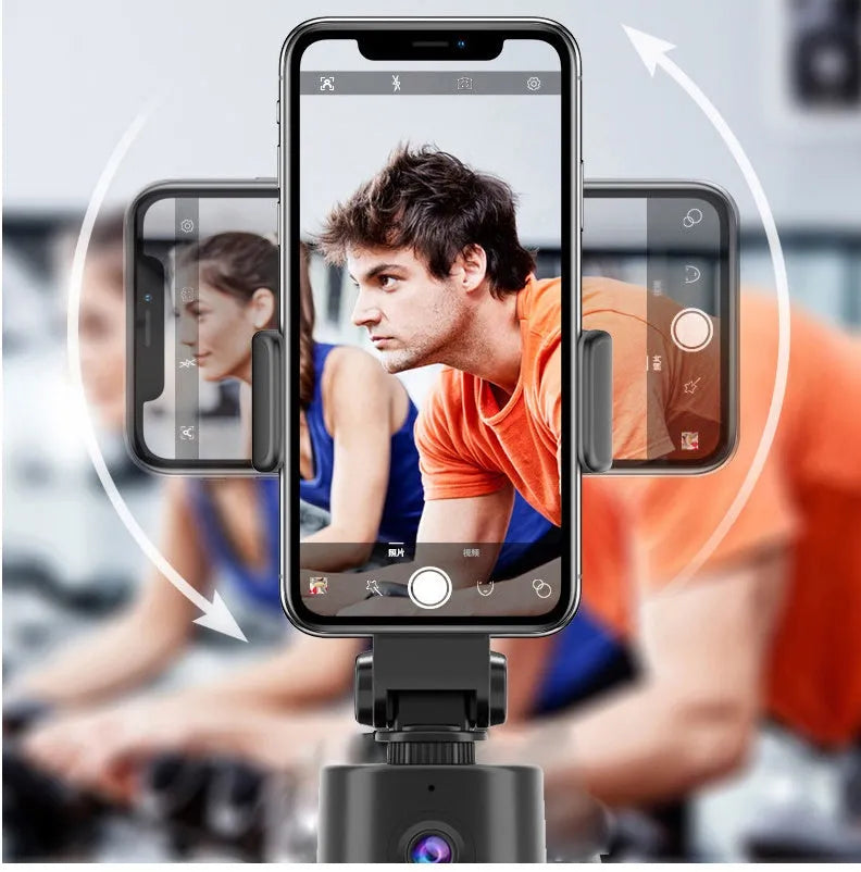 360 intelligent tracking pan tilt phone holder with AI face recognition, ABS material, 0.3 kg, 360-degree rotation