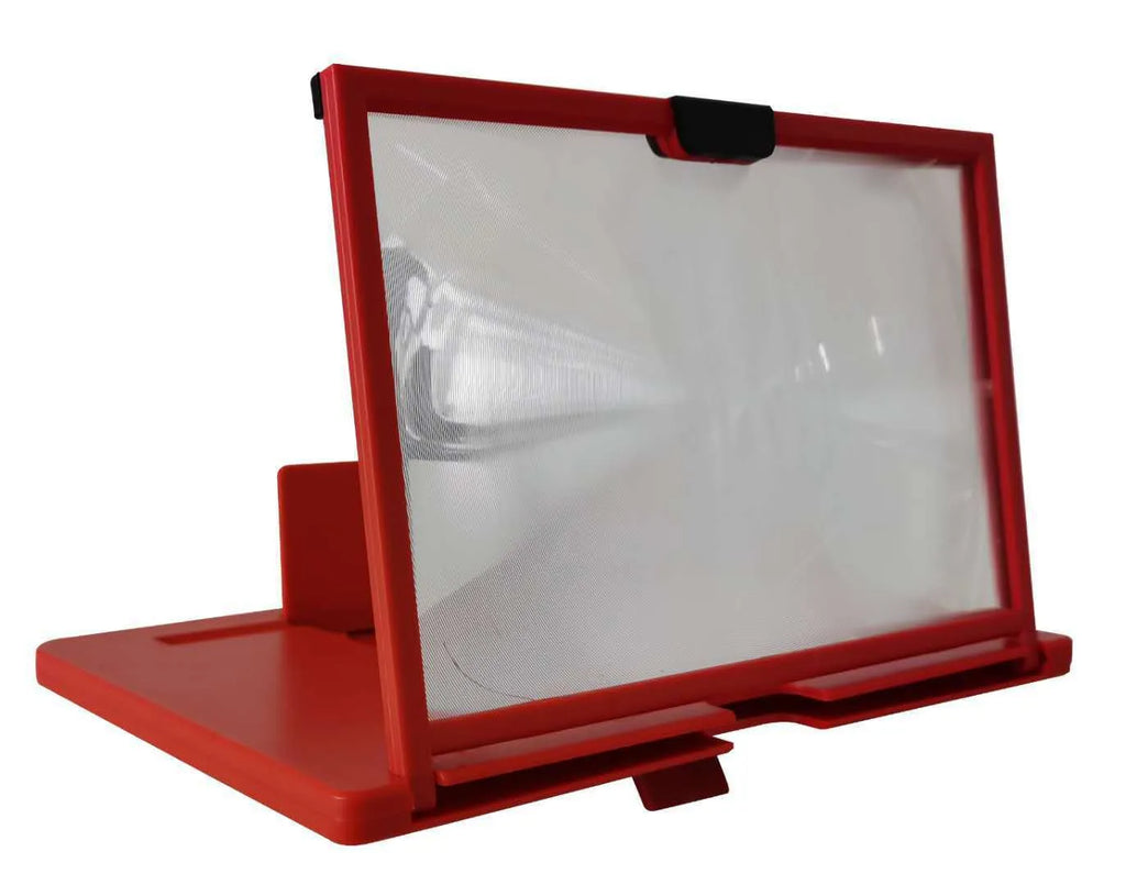 3D HD mobile phone screen magnifier desktop holder anti-blue light 10 inch black