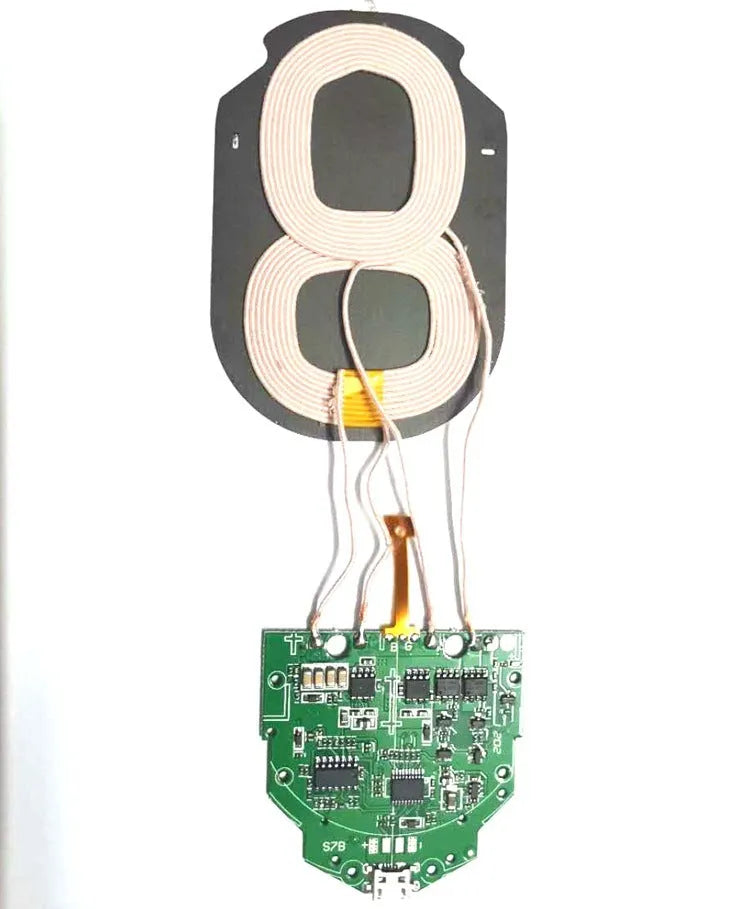 Qi dual coil wireless charger module 10W fast charging pad with CE FCC RoHS certification