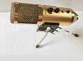 Gold USB condenser microphone with desk stand for mobile phone and computer recording