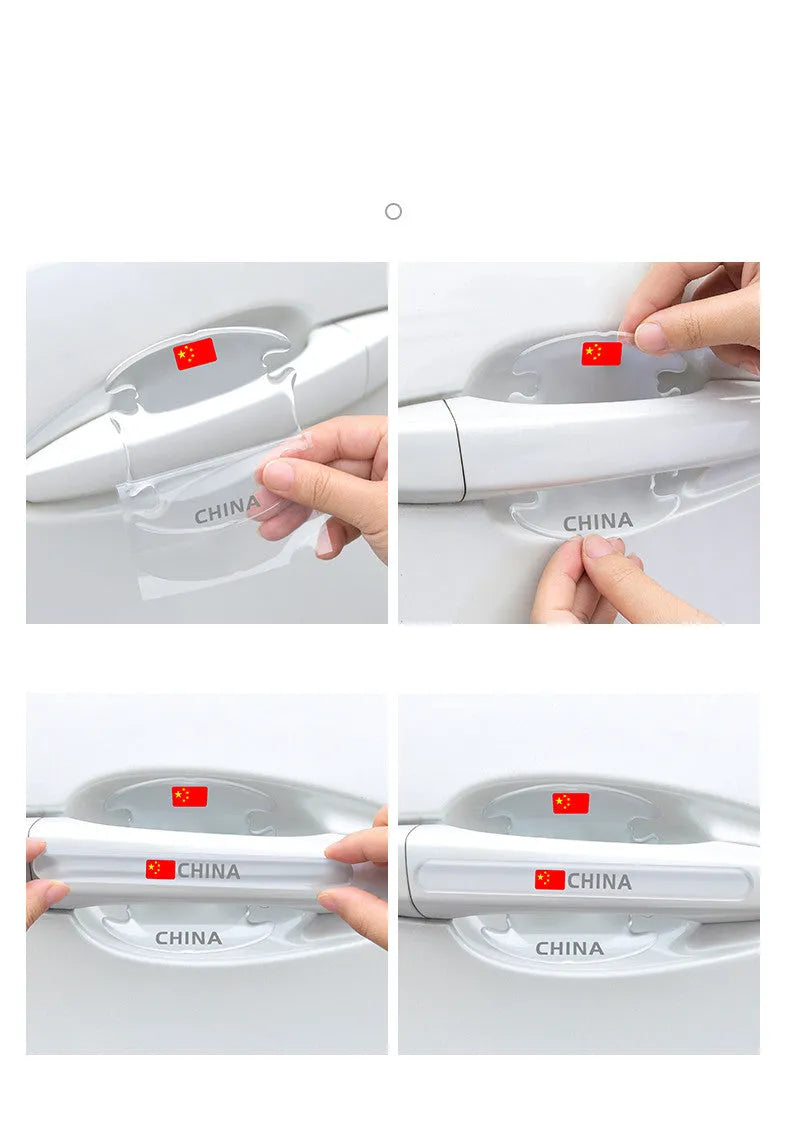 Transparent epoxy sticker set for Changan car door handles and bowls, eight pieces