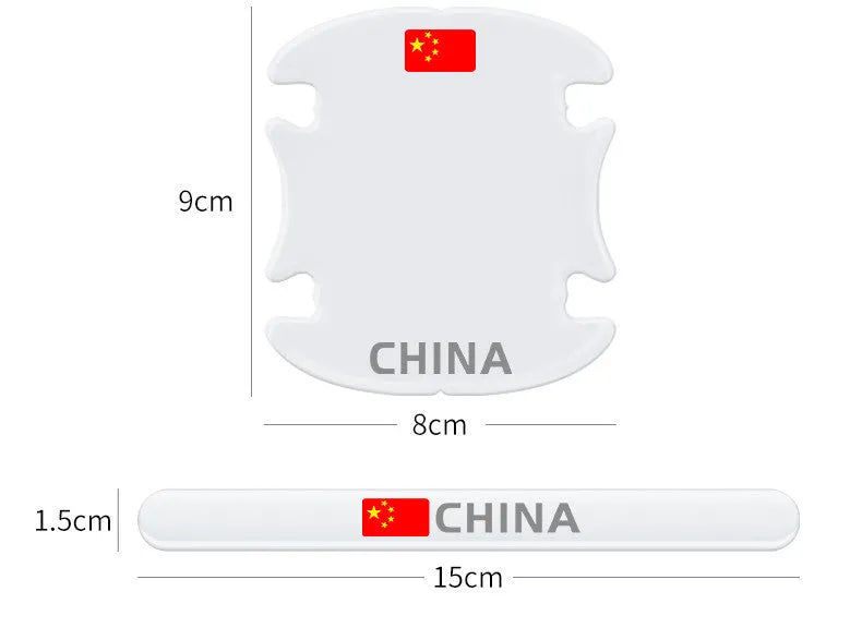 Transparent epoxy sticker set for Changan car door handles and bowls, eight pieces