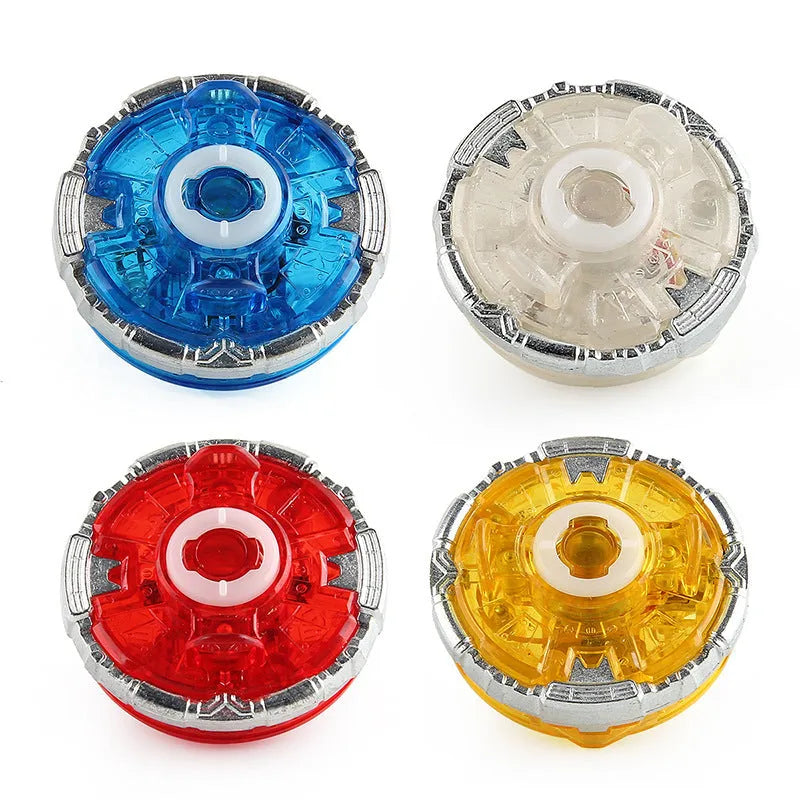 Luminous white gyro bottom accessory for spinning tops, 4.5cm size.