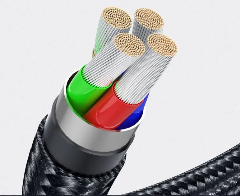 Essager 360-degree rotating magnetic USB charging cable with blue LED indicator and aluminium alloy shell