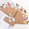 Butterfly-shaped paper bookmark from Fun Dream, showing random colour design.