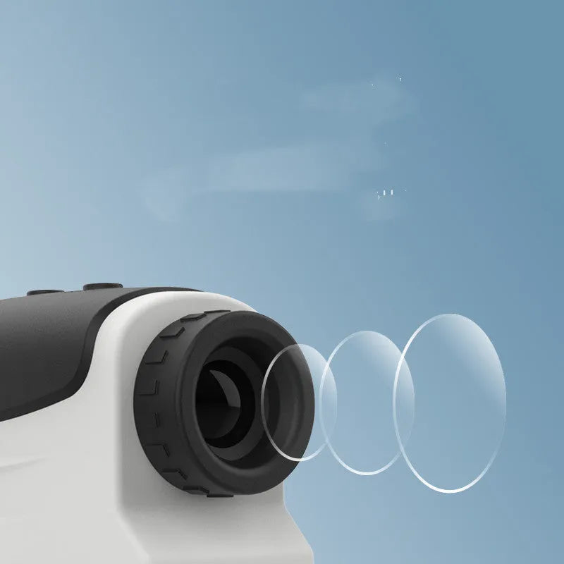 Golf laser rangefinder telescope with 1500 metre distance measurement capability