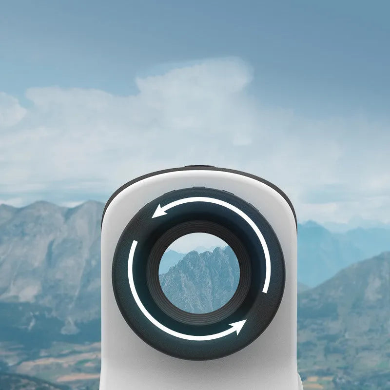 Golf laser rangefinder telescope with 1500 metre distance measurement capability