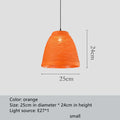 Woven rattan ball hanging lamp with adjustable cord in a pastoral style for rustic interiors