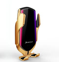 Magic Clip R1 automatic car mobile phone holder with wireless charging in gold or silver colour