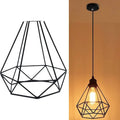 Black iron Nordic retro chandelier with 21x26x26cm retractable dimensions for living room ceiling