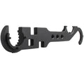 Black all-steel combination wrench for AR15 and M4 firearms on a plain background.