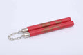 Sponge nunchaku training sticks with foam covering in red, blue, yellow, or black colours