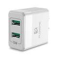 Travel charger European and American standard black USB power adapter