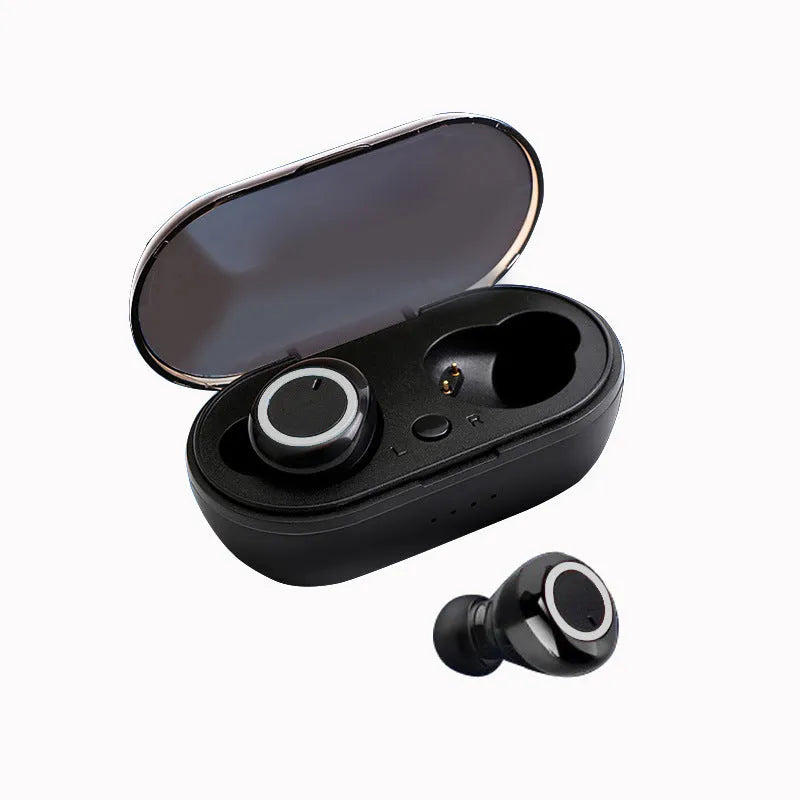 TWS wireless Bluetooth headphones in multiple colours with charging case and earbuds
