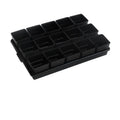 Meishi resin flower pot set with drainage tray in black and white colour options
