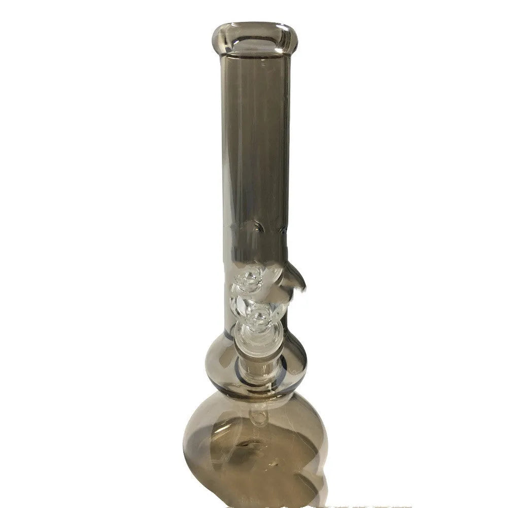 Pure colour glass vase with geometric American design and included decorative ornaments