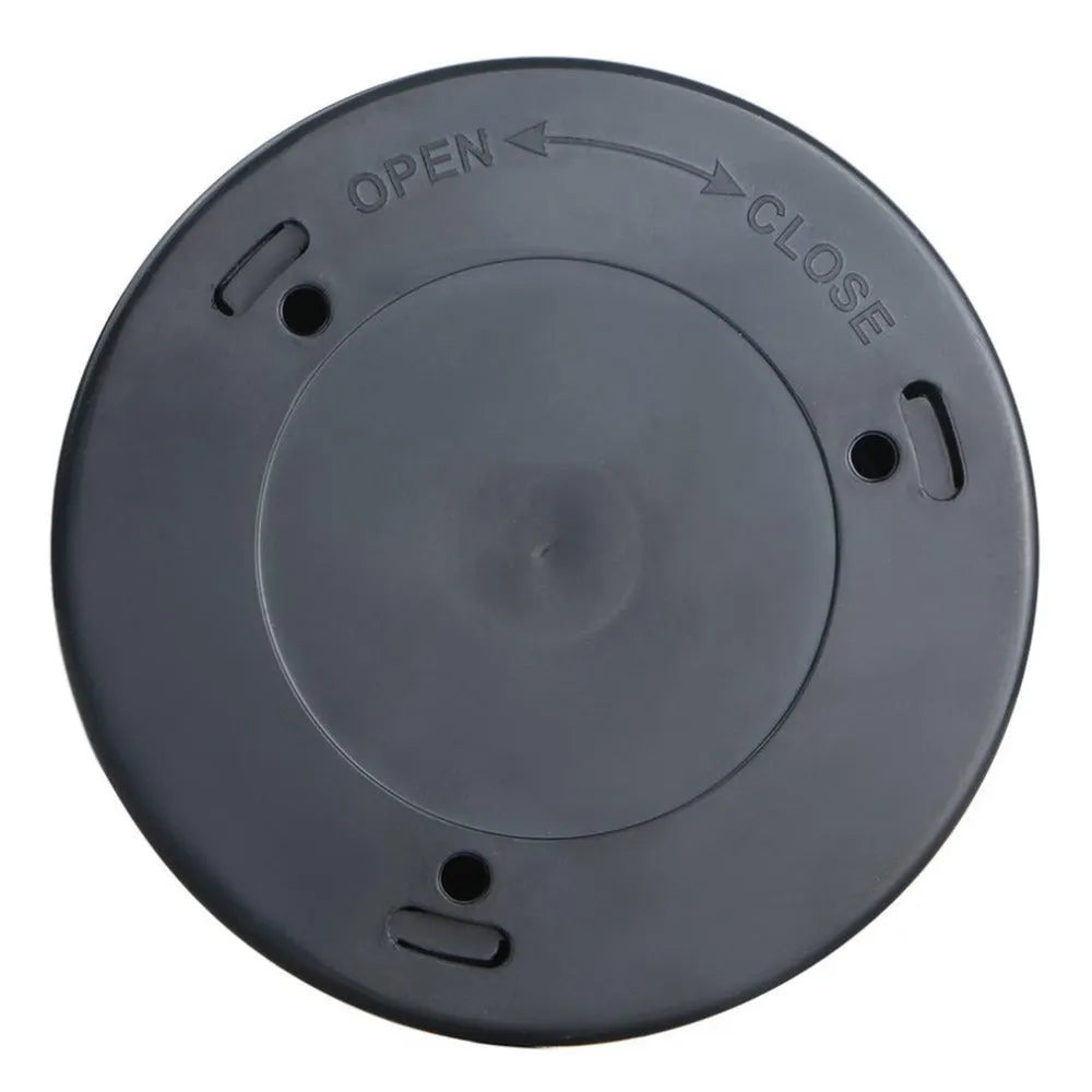 Silver round wireless motion sensor night light with compact 80mm diameter design for cupboards and hallways.
