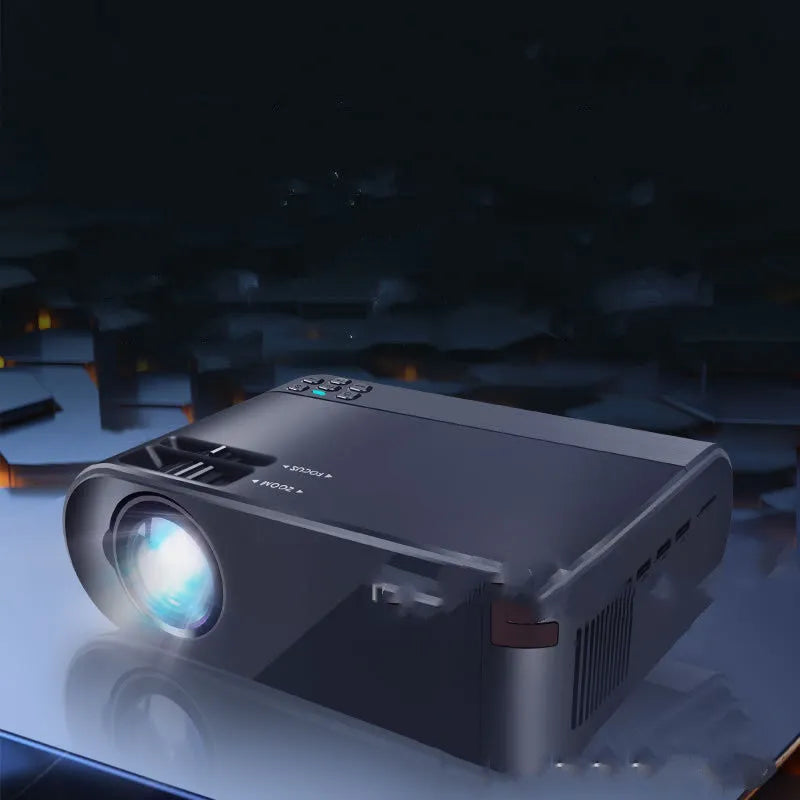 Portable Android wireless projector with 8K Blu-ray lens for mobile phone same-screen projection