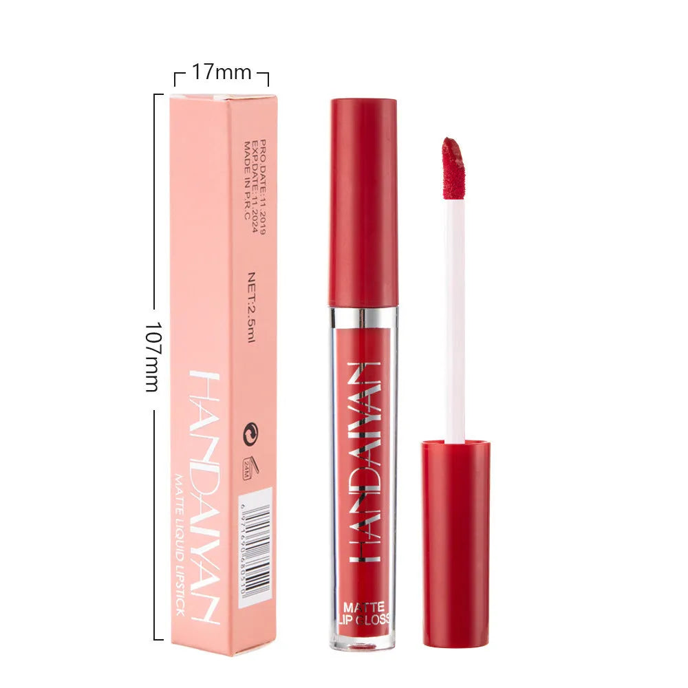 HANDAIYAN matte non-stick cup liquid lipstick in 2.5ml tube with 13 colour options