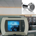 Digital door peephole with indoor LCD monitor and outdoor camera for DIY installation on 35-50mm thick doors.