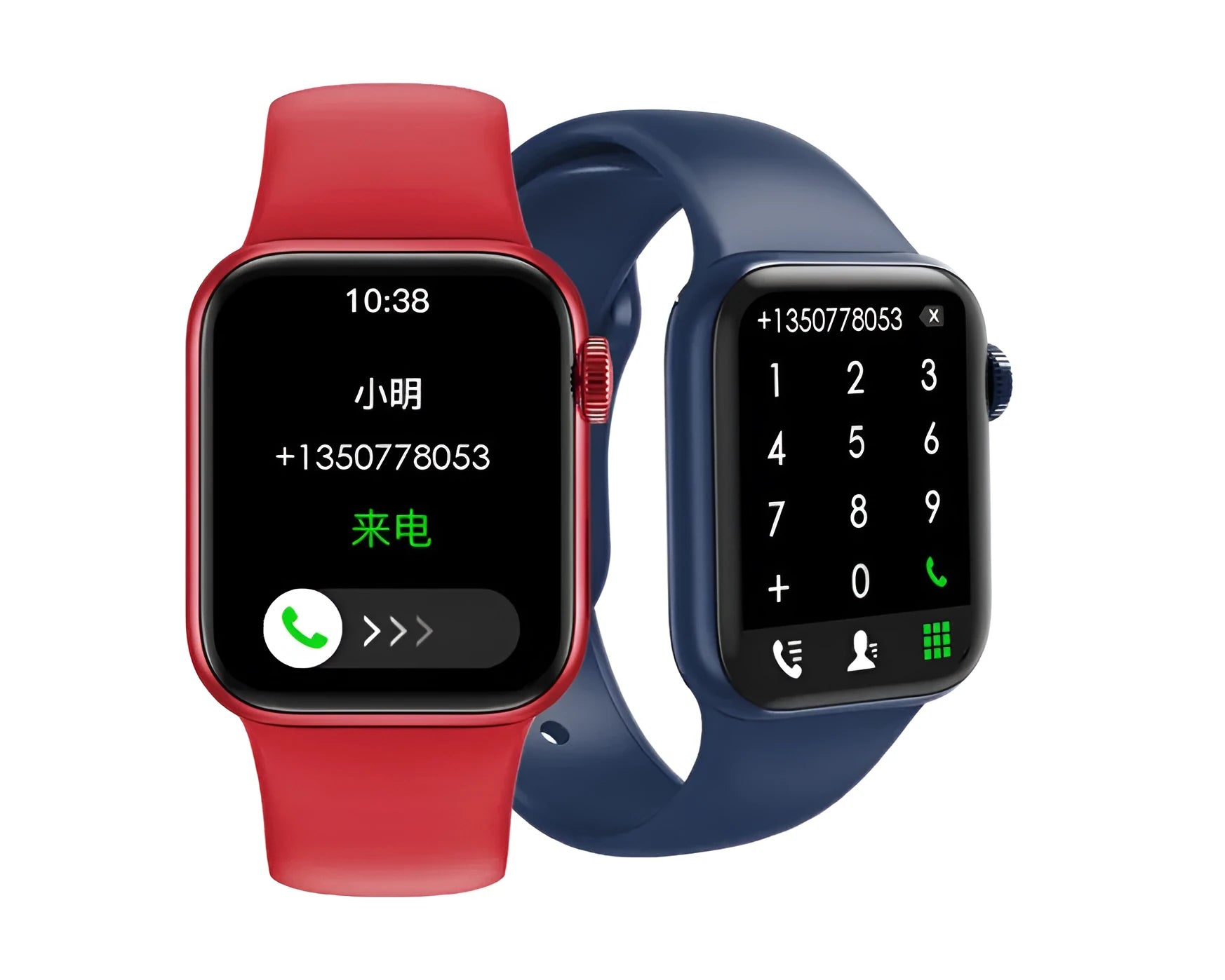 M16Plus smart watch in multiple colours with rotary encoder on zinc alloy case and wrist strap.