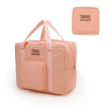 Cube-shaped travel storage bag in 300D Oxford cloth available in black, gray, khaki, and pink colours