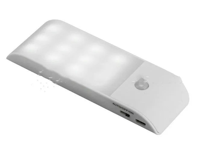Human body infrared sensor night light with 12 LEDs for automatic corridor and cabinet illumination