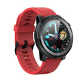 Black IP68 waterproof Android smartwatch with round dial and silicone strap on wrist