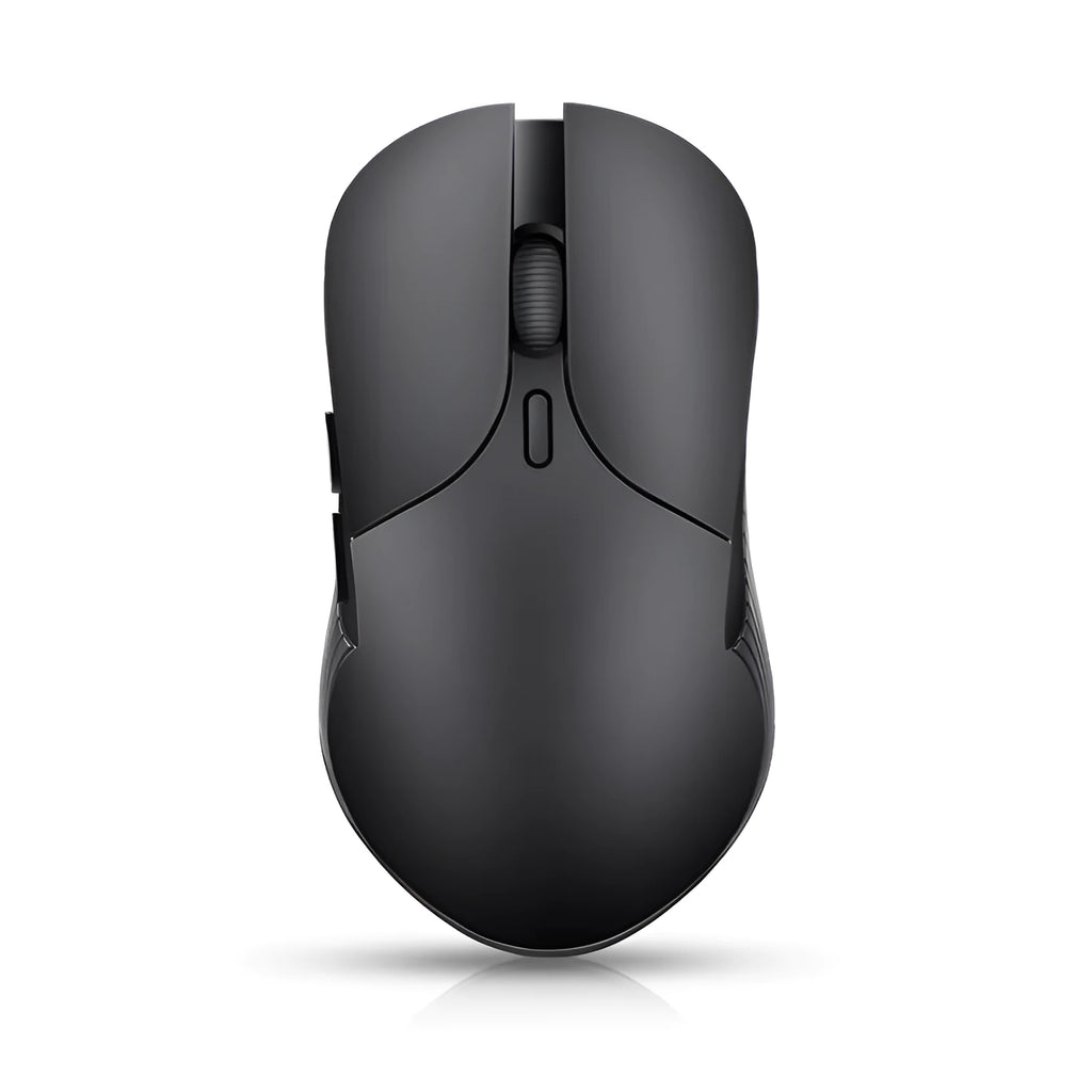 Blue smart voice mouse with wireless receiver and voice control buttons for translation