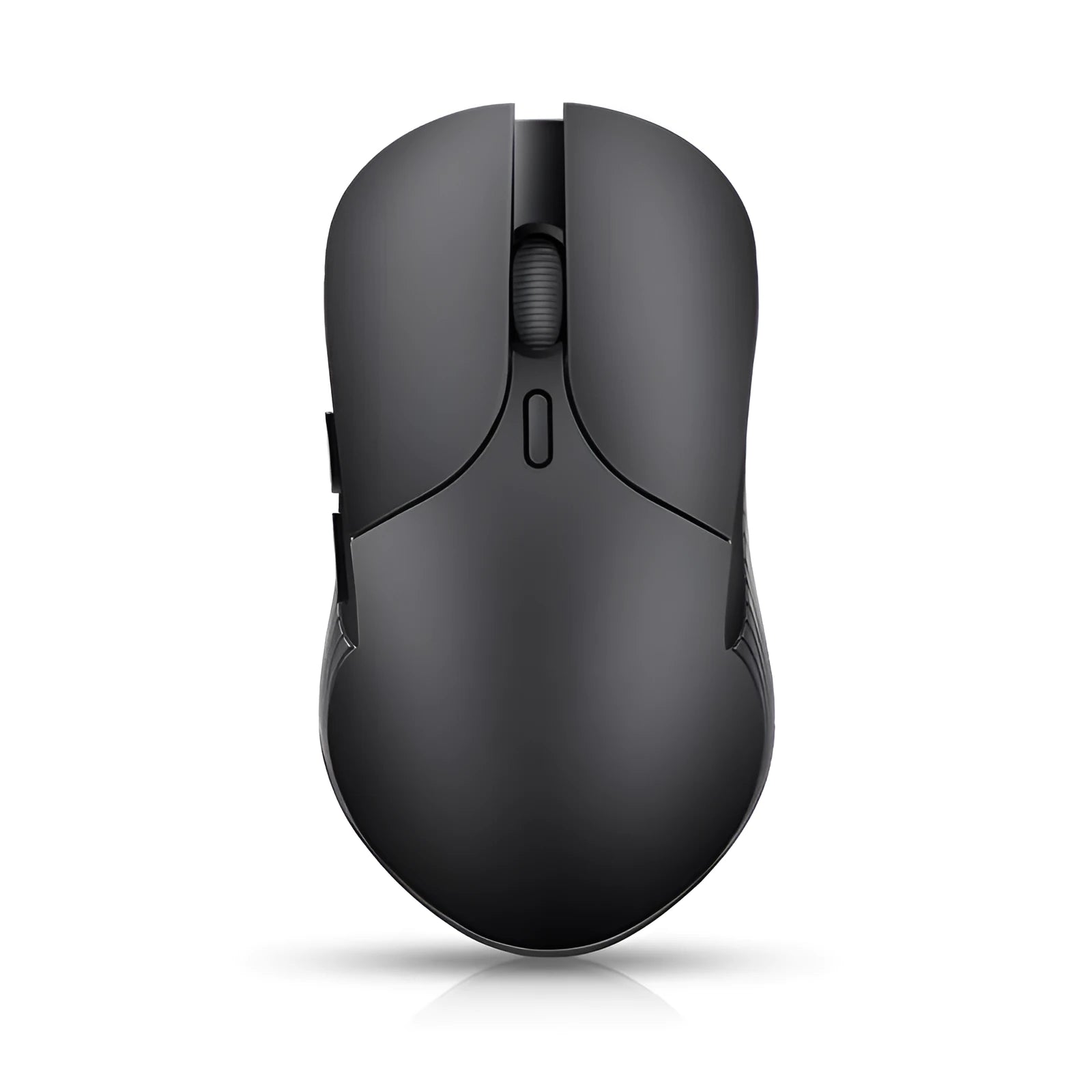 Blue smart voice mouse with wireless receiver and voice control buttons for translation