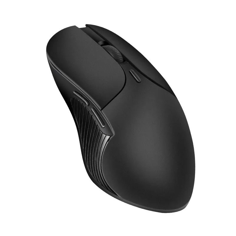 Blue smart voice mouse with wireless receiver and voice control buttons for translation